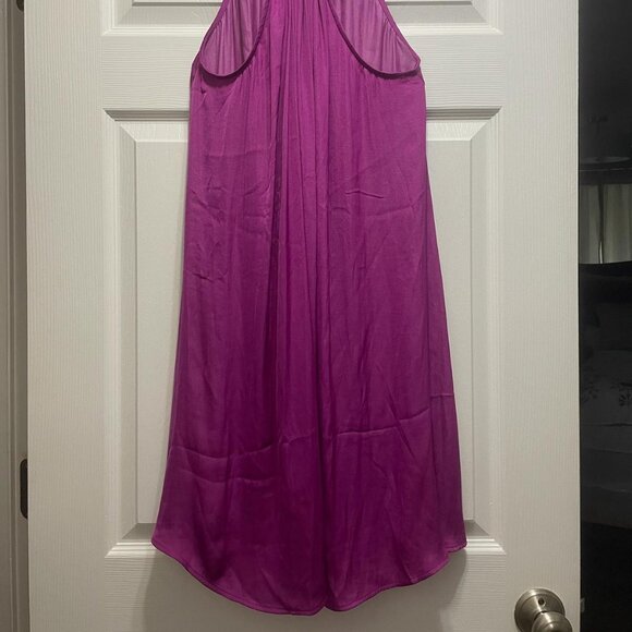 Banana Republic Chic Magenta Halter Swing Dress - Picture 3 of 5